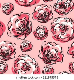 Seamless flower background