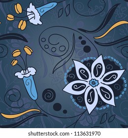 Seamless flower background
