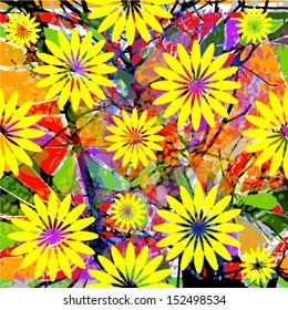 Seamless flower background