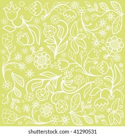 Seamless flower background