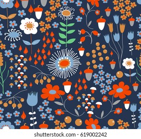 Seamless flower background