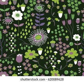 Seamless flower background
