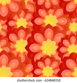 Seamless flower background.