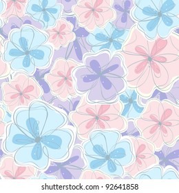 Seamless flower background