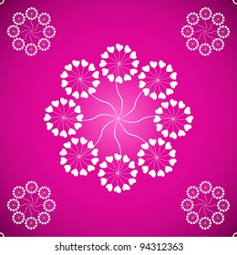 Seamless flower background