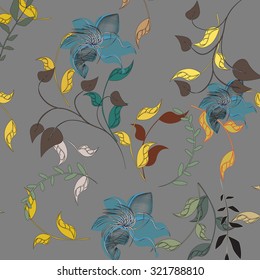  seamless flower background - Illustration Flower, Single Flower, Backgrounds, Floral Pattern, Wallpaper 