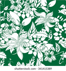  seamless flower background - Illustration Flower, Single Flower, Backgrounds, Floral Pattern, Wallpaper 