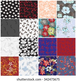 seamless flower background - Illustration Flower, Single Flower, Backgrounds, Floral Pattern, Wallpaper 