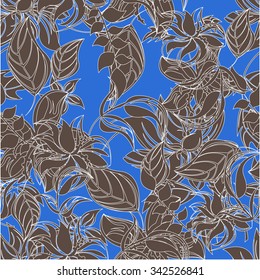  seamless flower background - Illustration Flower, Single Flower, Backgrounds, Floral Pattern, Wallpaper 