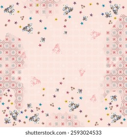 seamless flower background for textile