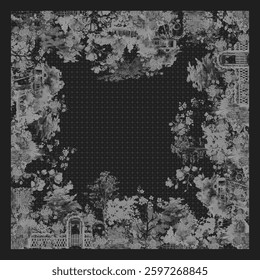 seamless flower and background for textile
