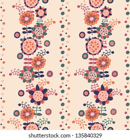Seamless flower background for textiles, interior design, for book design, website background.