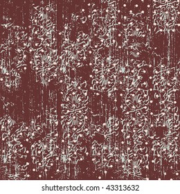 Seamless flower background. Vector illustration.