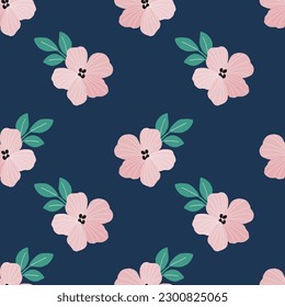 Seamless Flower backgrounds. Hand drawn various shapes and Flower objects. Can be used for printing needs and other digital needs. Contemporary modern trendy vector illustrations. 
