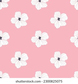 Seamless Flower backgrounds. Hand drawn various shapes and Flower objects. Can be used for printing needs and other digital needs. Contemporary modern trendy vector illustrations. 