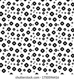 Seamless flower with circle template pattern.vector illustration