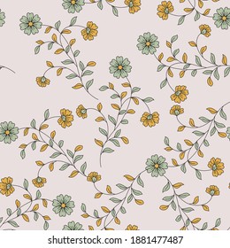 nahtlose Blumenmuster auf Hintergrund