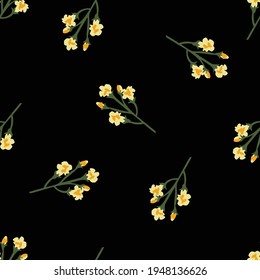 diseño de flor transparente en fondo negro