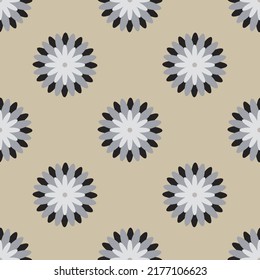 Seamless flower fabric design like ornament vector. Suit for package design, wallpaper, fashion print.