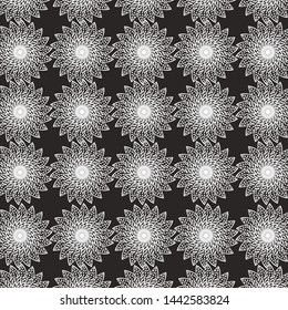 Seamless Flower Fabric Pattern Design.