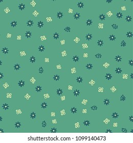 Seamless flower fashion vector pattern print. Use for textile, dress, wallpaper, home design.
