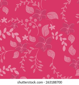 Seamless Flower illustration  Floral Pattern Texture Art