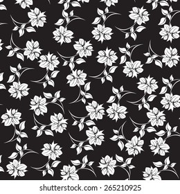 Seamless Flower illustration  Floral Pattern Texture Art