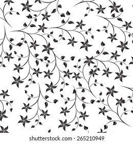 Seamless Flower illustration  Floral Pattern Texture Art