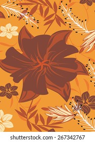 Seamless Flower illustration  Floral Pattern Texture Art