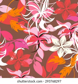 Seamless  flower illustration  floral pattern texture art