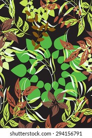 Seamless  flower illustration  floral pattern texture art