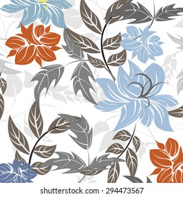 Seamless  flower illustration  floral pattern texture art