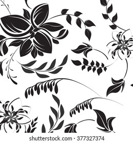 Seamless  flower illustration  floral pattern texture art
