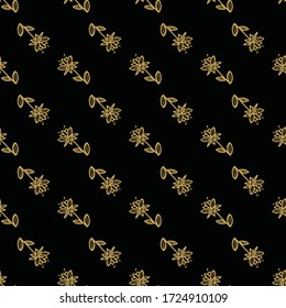seamless flower line pattern. Great for textile or wallpaper