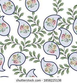 flor sin fisuras con diseño de vida en fondo blanco