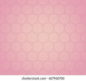 Seamless flower ornament