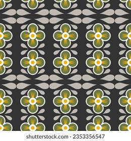 Seamless flower ornament pattern. Perfect for wallpaper, textile, scrapbooking, wrapping paper, greeting cards