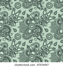 seamless flower paisley design background