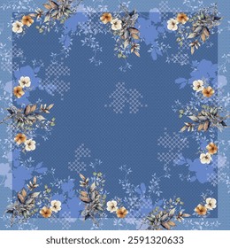 seamless flower patern for textile