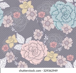 Seamless flower pattern