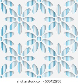Seamless Flower Pattern. Abstract Creative Background. Modern Swatch Wallpaper. 3d Sample Design. Wrapping Plexus Texture
