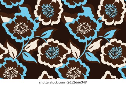 Padrão de flor sem costura. Padrão floral abstrato.