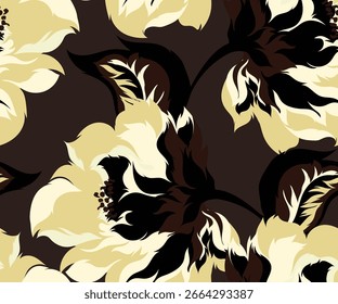 Seamless flower pattern. Abstract floral pattern.