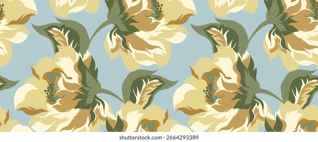 Patrón de flores sin fisuras. Abstractas patrón floral.