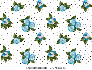 Seamless flower pattern. Abstract floral pattern design.
