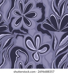 Seamless flower pattern. Abstract pattern. Textile print pattern