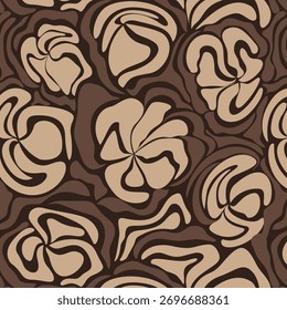 Seamless flower pattern. Abstract pattern. Textile print pattern