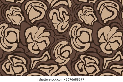 Seamless flower pattern. Abstract pattern. Textile print pattern
