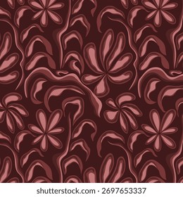 Padrão de flor sem costura. Padrão abstrato. Padrão de impressão de têxteis