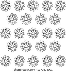 seamless flower pattern abstract vector design